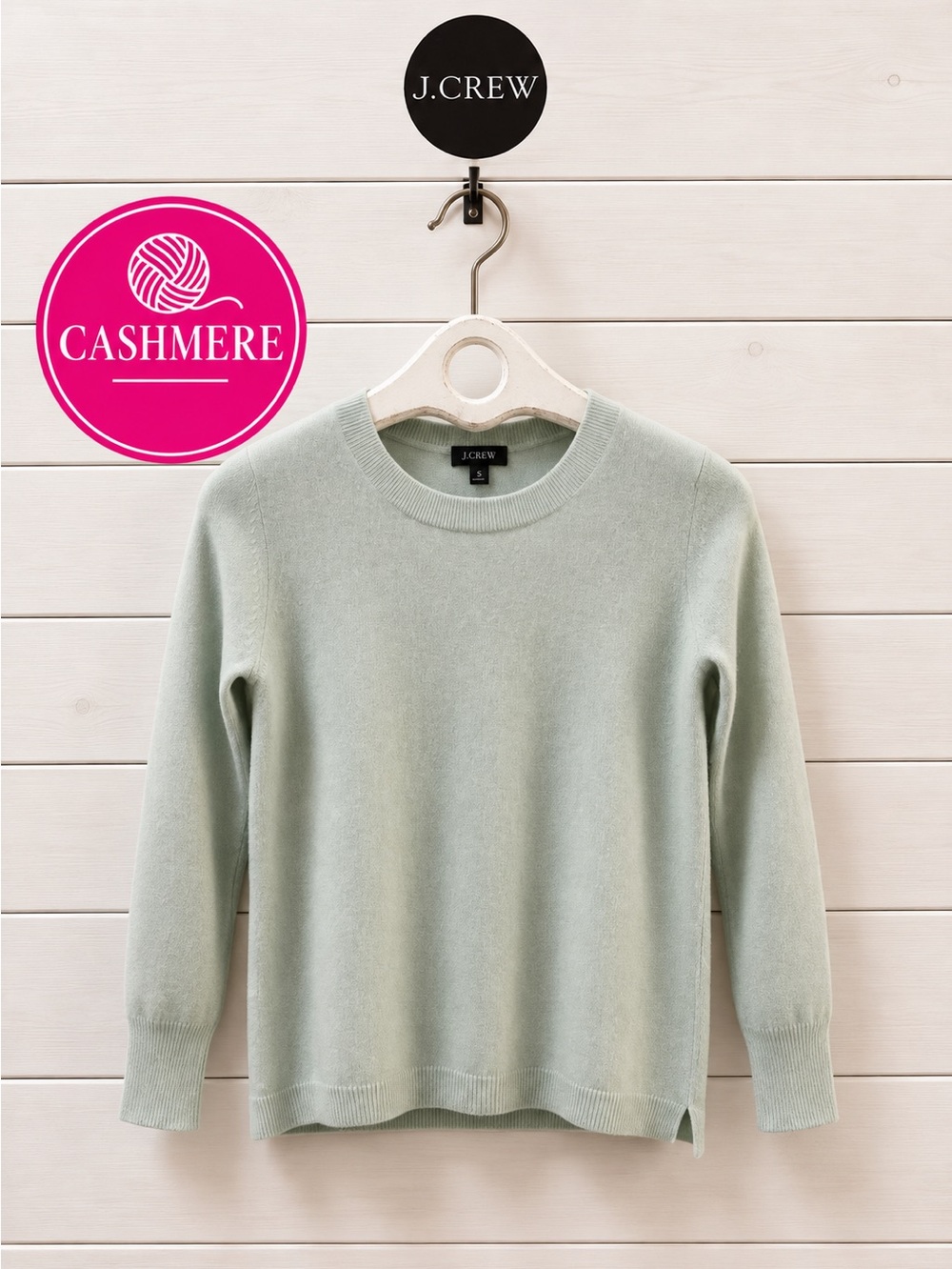 J.CREW Mint Green Cashmere Sweater XXS